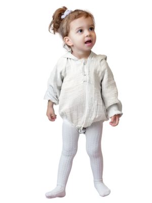 BODY CU GLUGA - MUSELINA IVOIRE