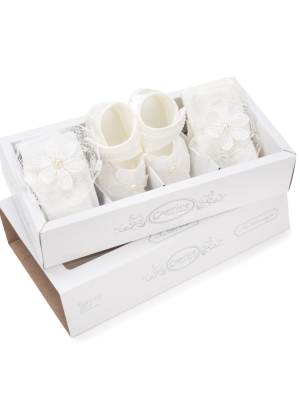 Set botoșei cu bentiță si dres , Angels , dalia