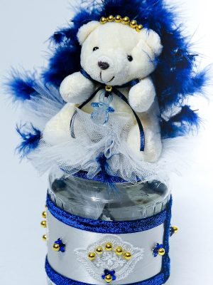 Borcan prima baita ursulet - albastru