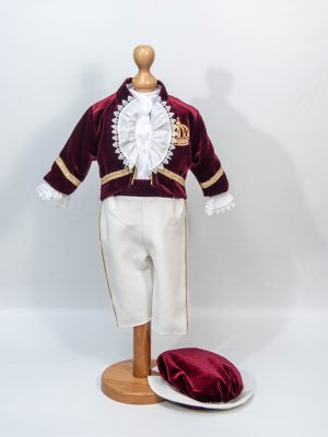 Costum Botez PRINCE burgundi